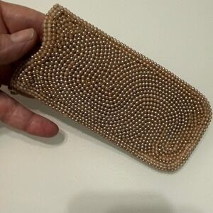 Vintage Magid Beaded Eyeglasses Case | Japan Pearl Bead Glasses Holder